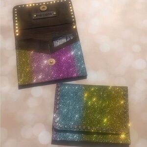Glittery Multicolor Key & Card Holder